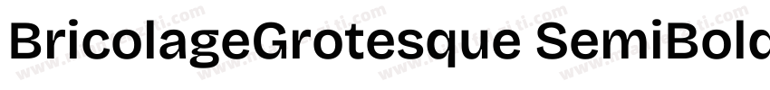 BricolageGrotesque SemiBold字体转换
